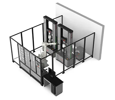 Роботизированная система для испытаний прутков на растяжение