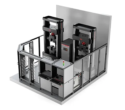 Роботизированная система для испытаний арматуры на растяжение