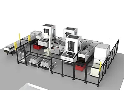 Роботизированная система для испытаний бетона на сжатие